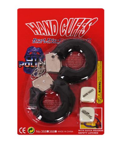 Белезници с пух и еротични зарчета