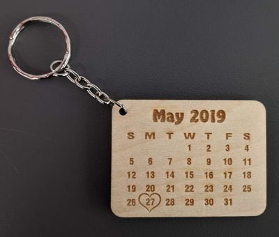 Ключодържател дата от календара